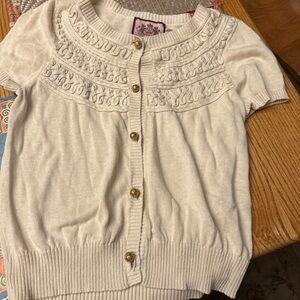 Juicy Couture Cardigan Sweater gold buttons

Juicy Couture y2k Medium EUC